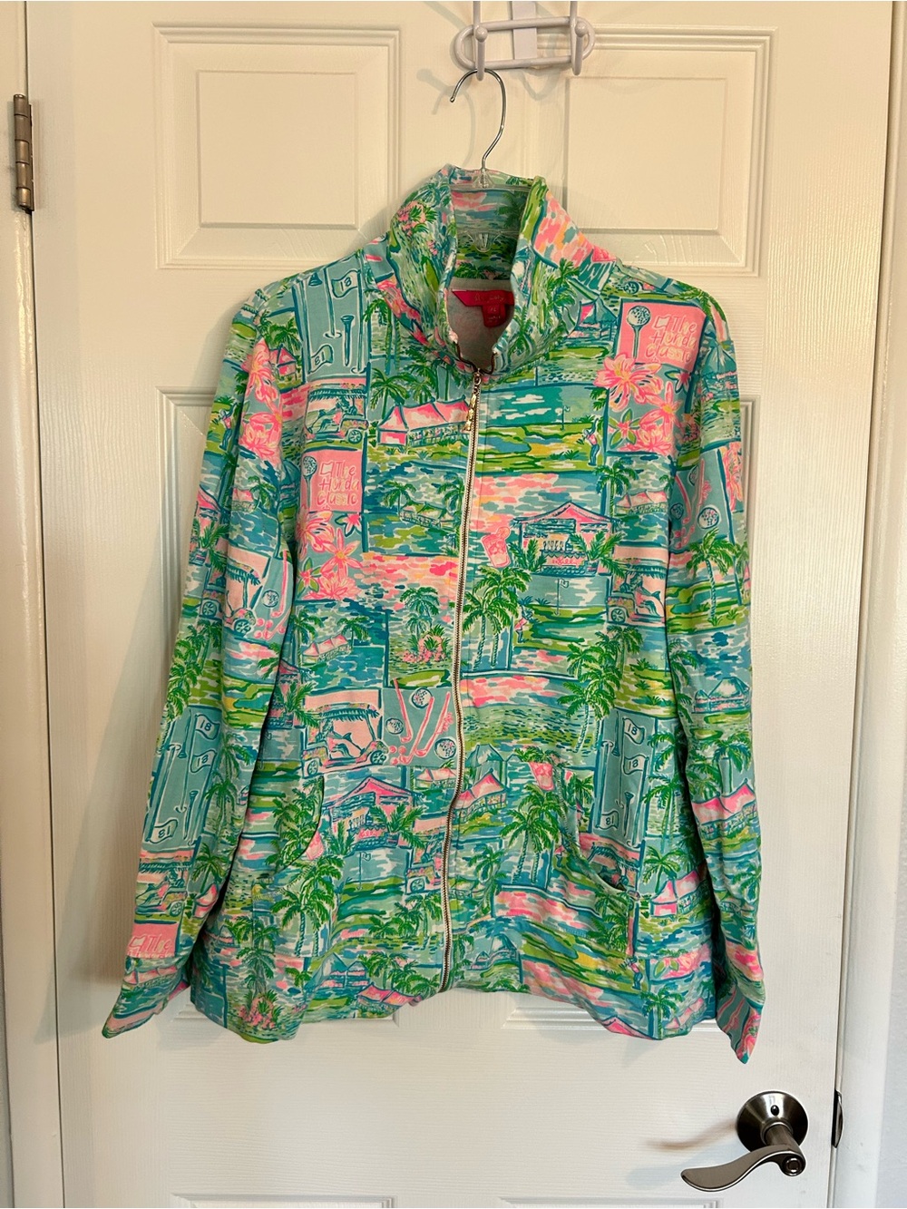 Lilly Pulitzer Leona Zip Up, size L